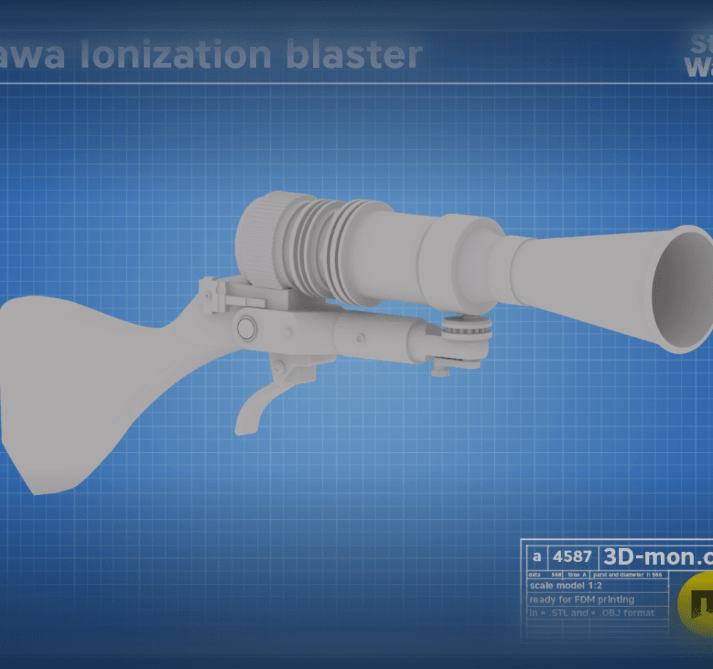 Jawa Ionization blaster 3d model