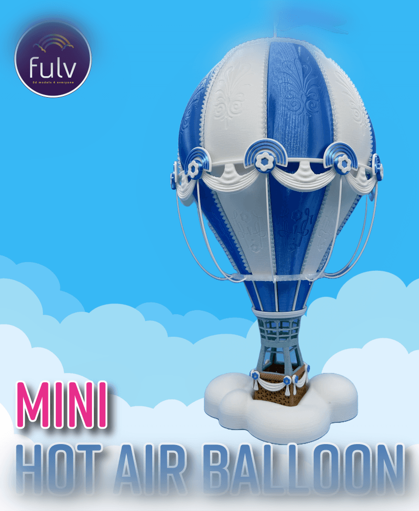 MINI Hot Air Balloon (Start Up Version) 3d model