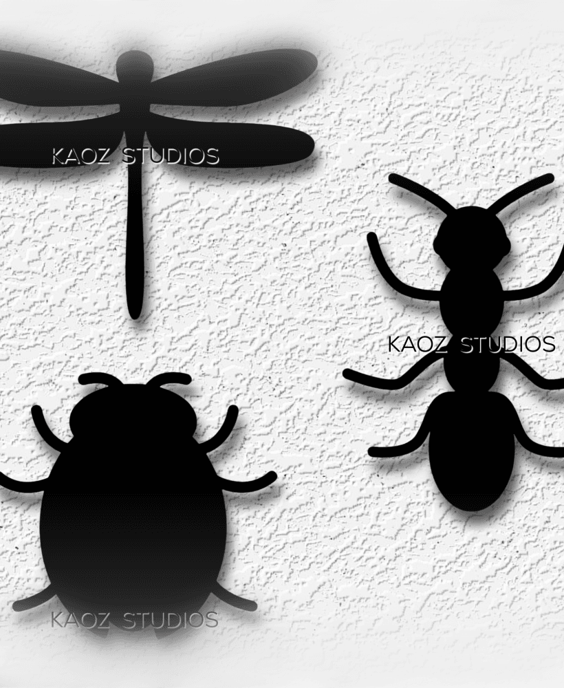 large insect wall art bug wall decor halloween decorations 3d model