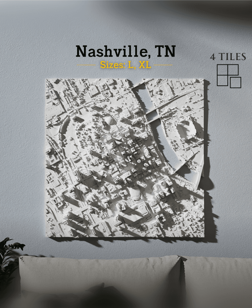 Nashville, TN - Large & Extra Large 3d model