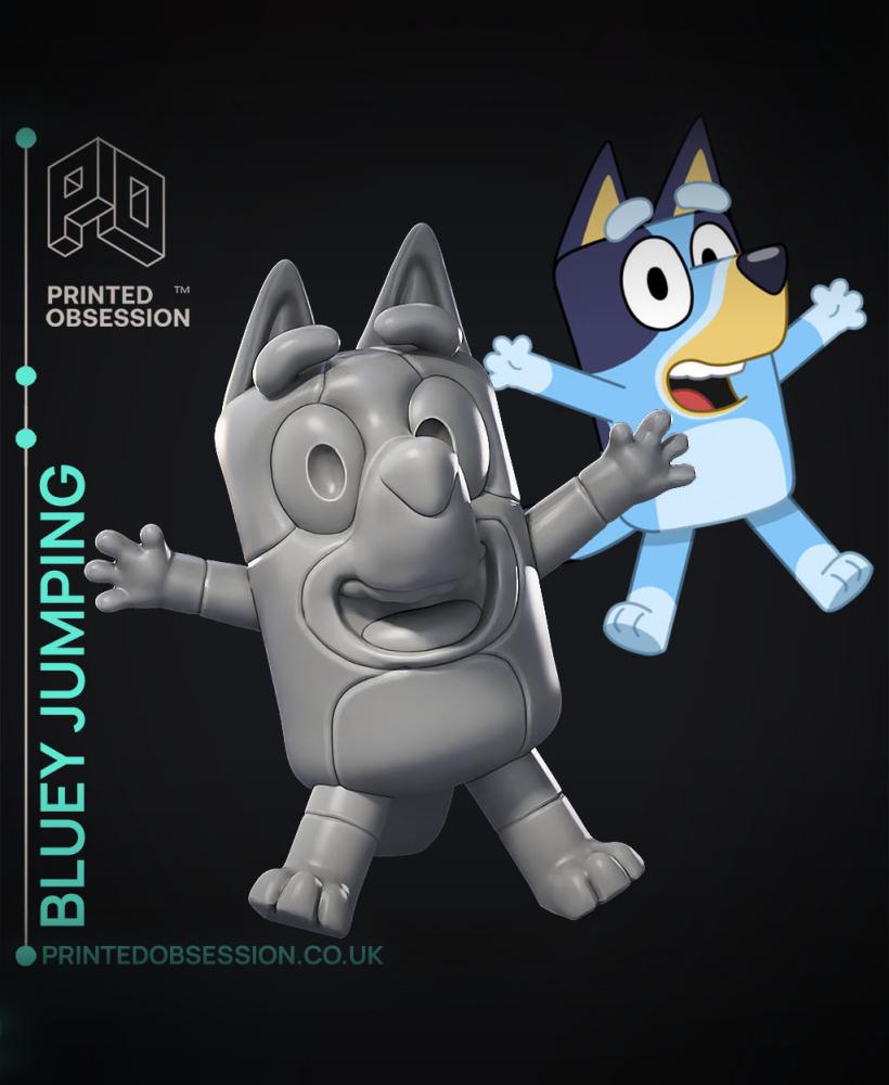 Bluey -Jump - Fan Art 3d model