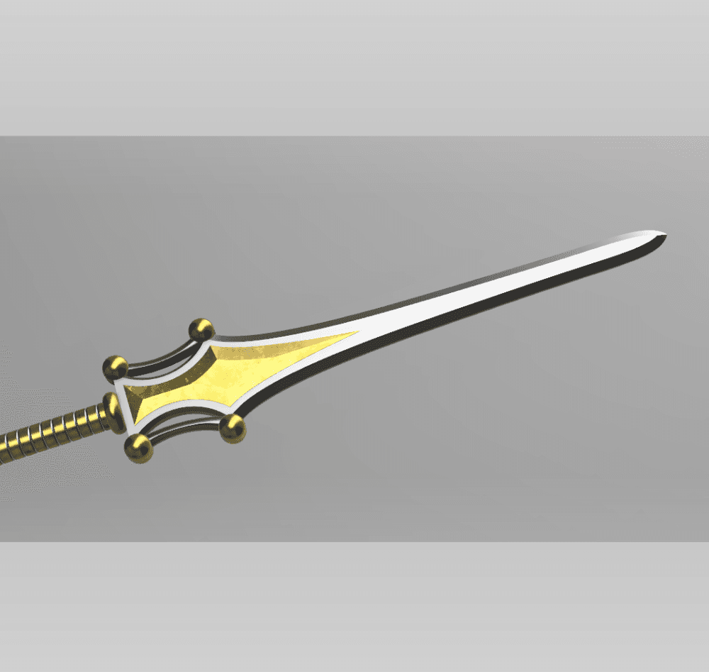 He-Man Power Sword Replica Prop for Cosplay 3d model