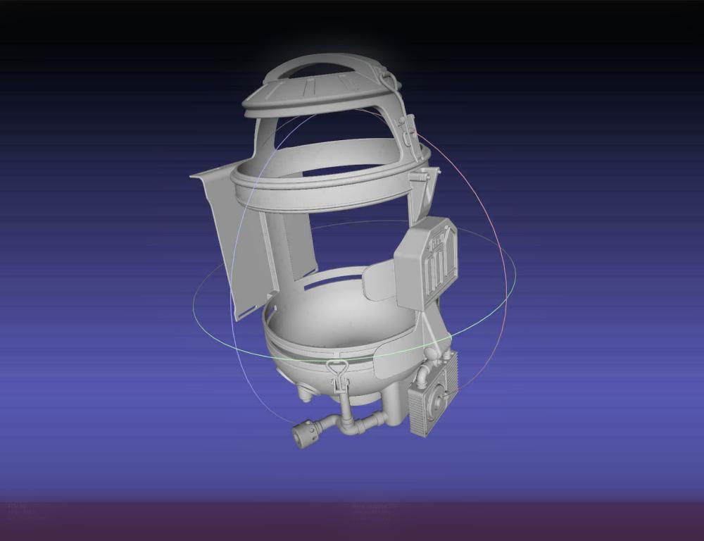 The Mandalorian Frog Lady Backpack Canister Frame 3d model