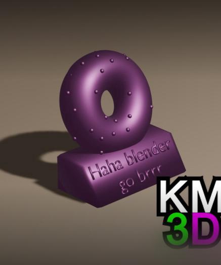 Blender donut meme 3d model