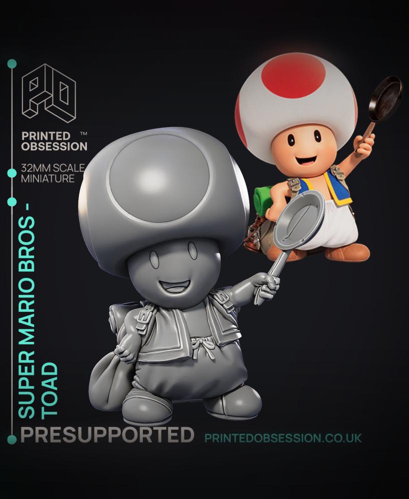 Toad - Super Mario Bros - Fan Art 3d model