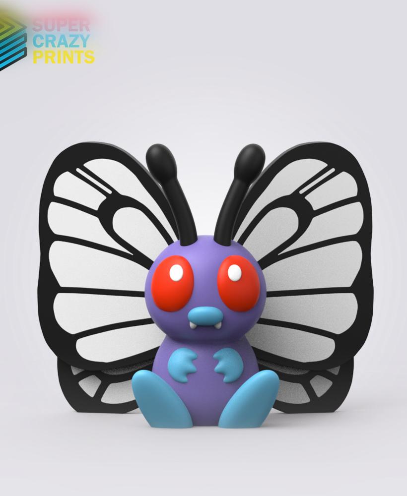 Butterfree (Easy Print No Supports) 3d model