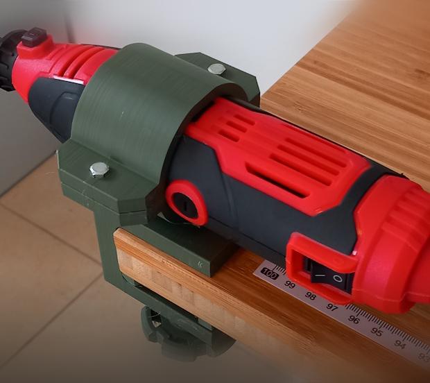 Rotary Tool Table Mount - Reinforced 3d model