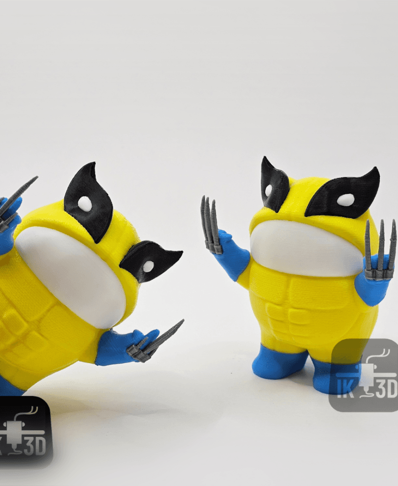 Cheeky Frog with Wolverine Costume - Claws and Middle Finger Versions / 3MF Included / No Supports 3d model