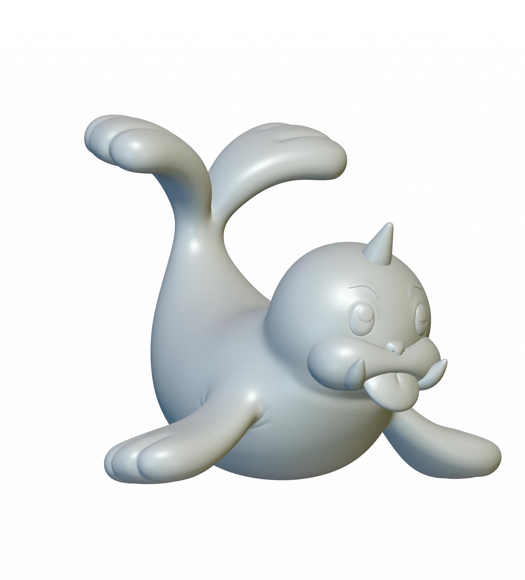 Pokemon Seel #86 - Optimized for 3D Printing 3d model