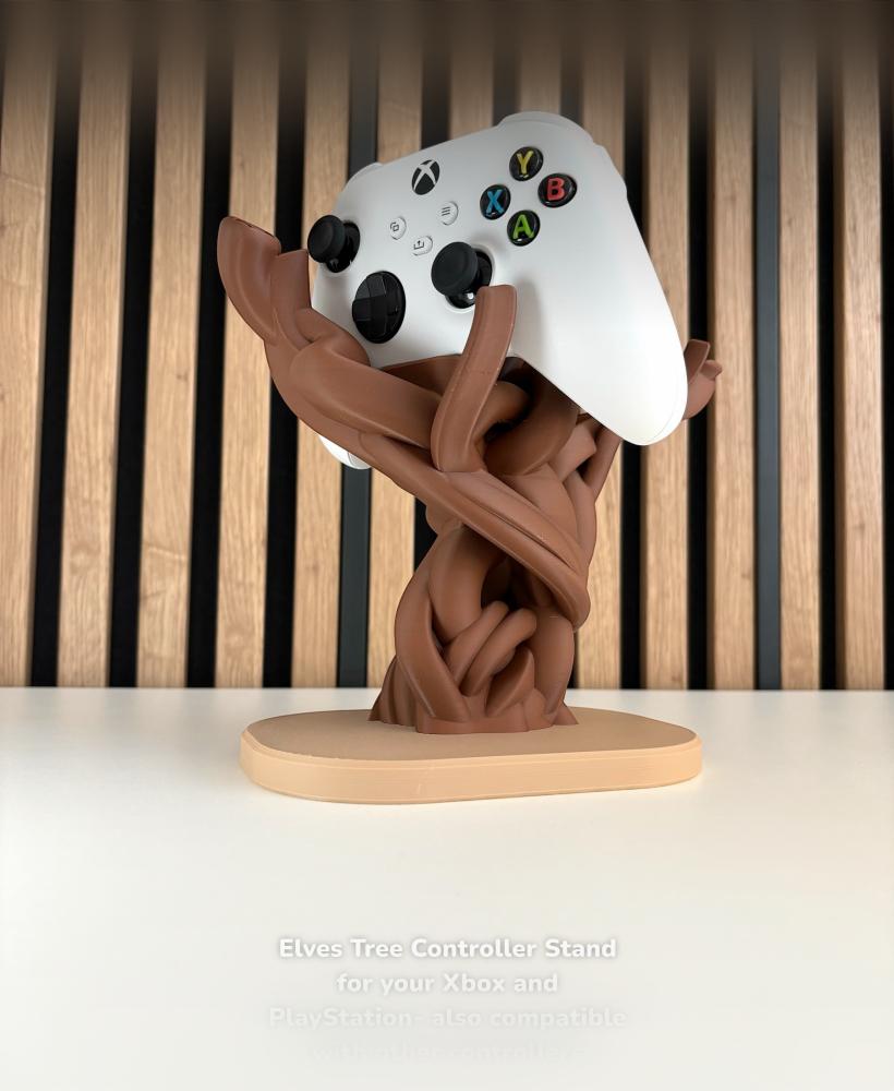 Elf Tree Gaming Stand - for xBox, PS & other gaming controller 3d model