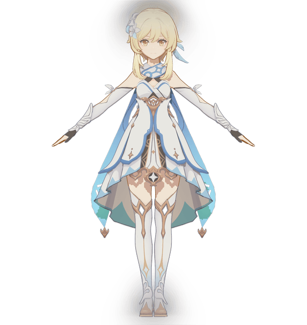 Genshin Impact Lumine 3d model