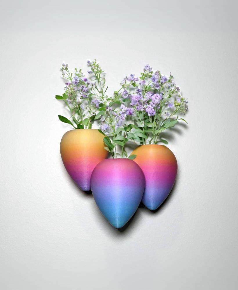 Balloons Vase with desk and wall mount option 3d model