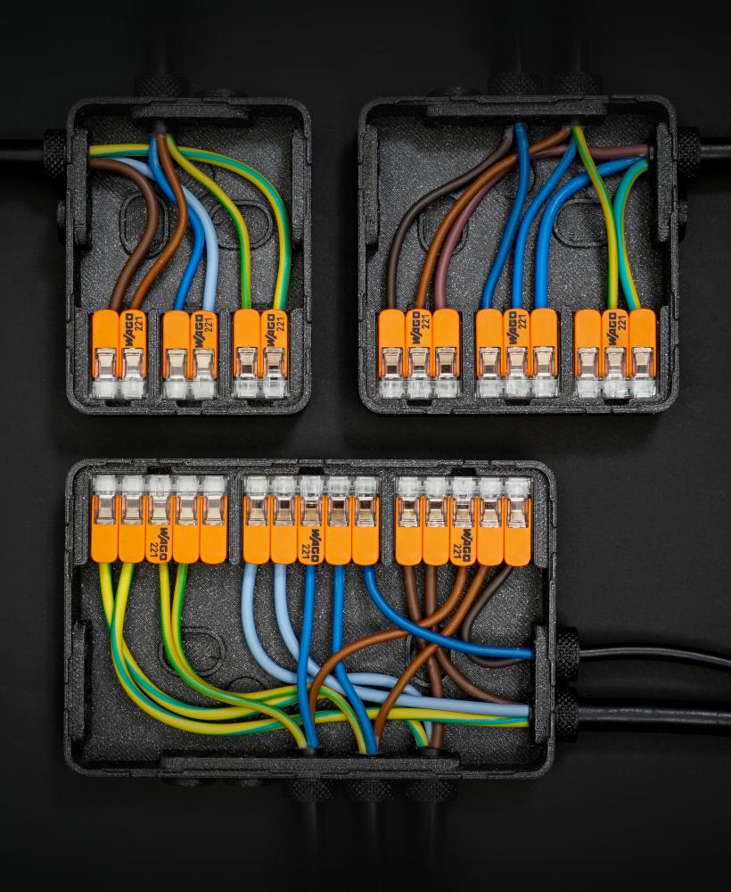 Junction Box SLIM - Trio Set 3d model