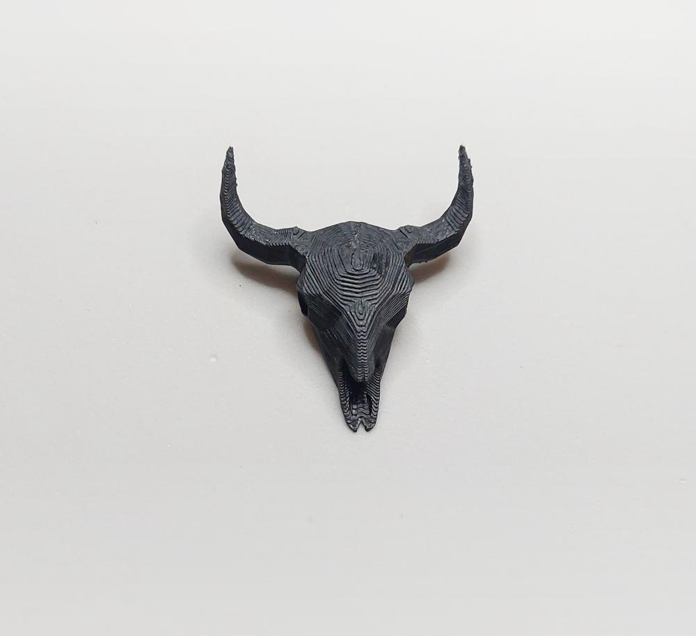 Bison Skull Fridge Magnet 3d model