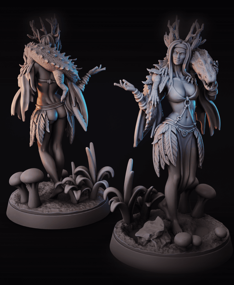 Swamp Queen | Wetland Druid 3d model