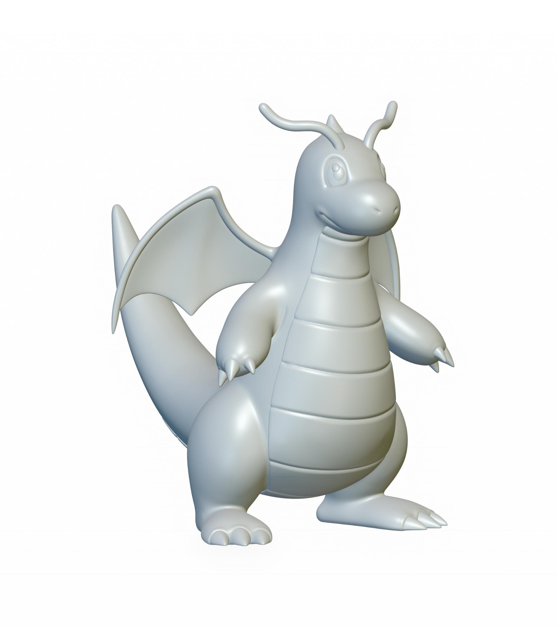 Pokemon Dragonite #149 - Optimized for 3D Printing 3d model