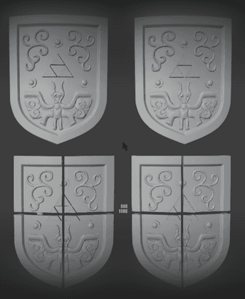 SEA BREEZE SHIELD FROM ZELDA WIND WAKER AND TEARS OF THE KINGDOM 3d model