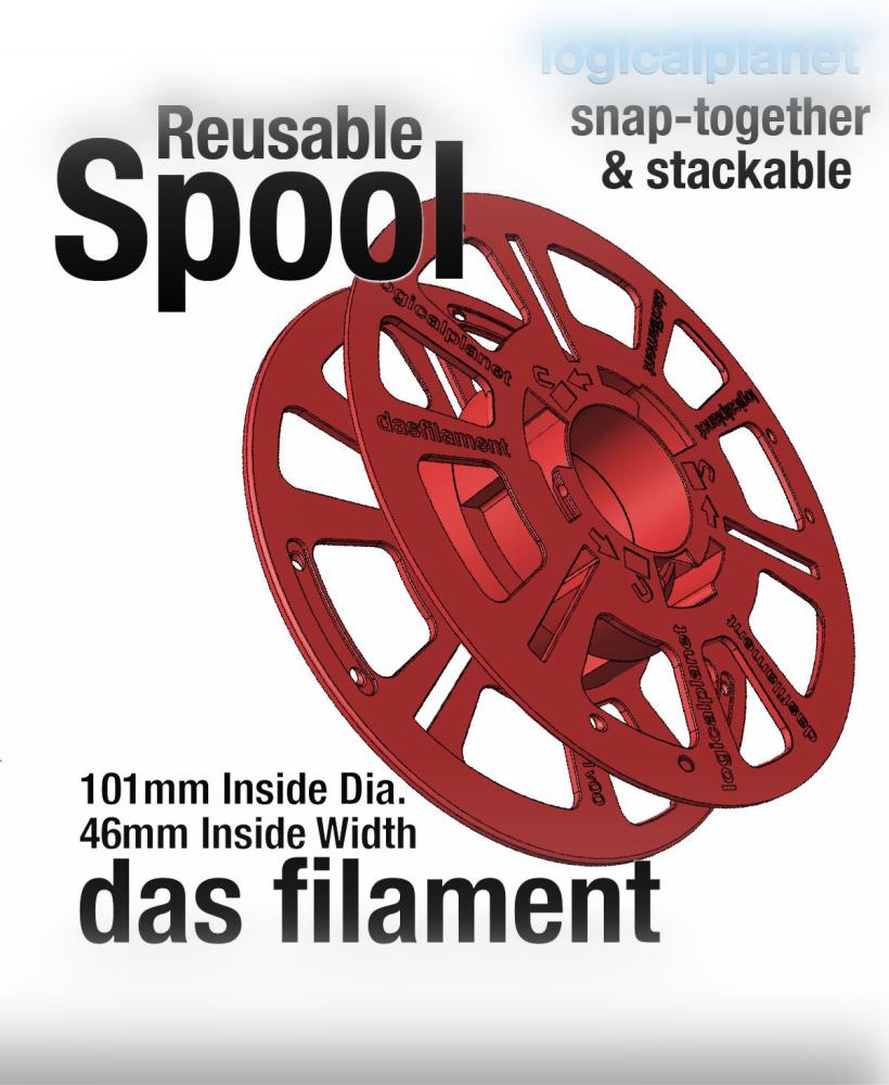 Reusable Filament Spool for Das Filament 3d model