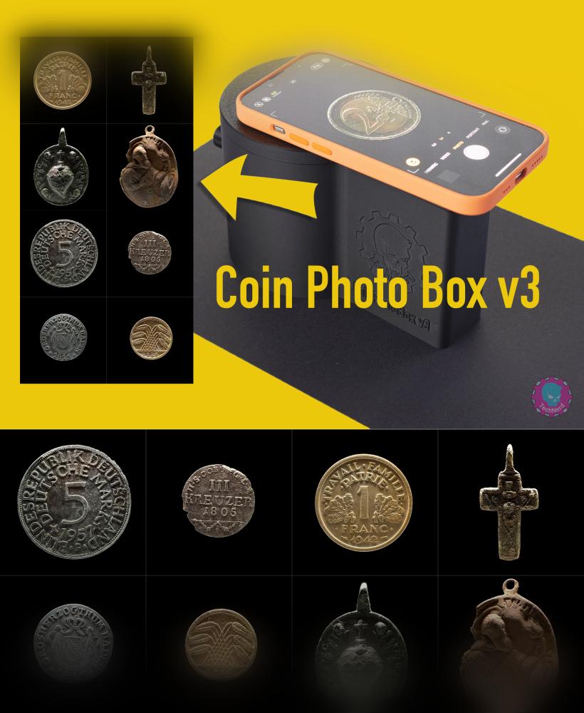 Coin Photo Box for Smartphones 3d model