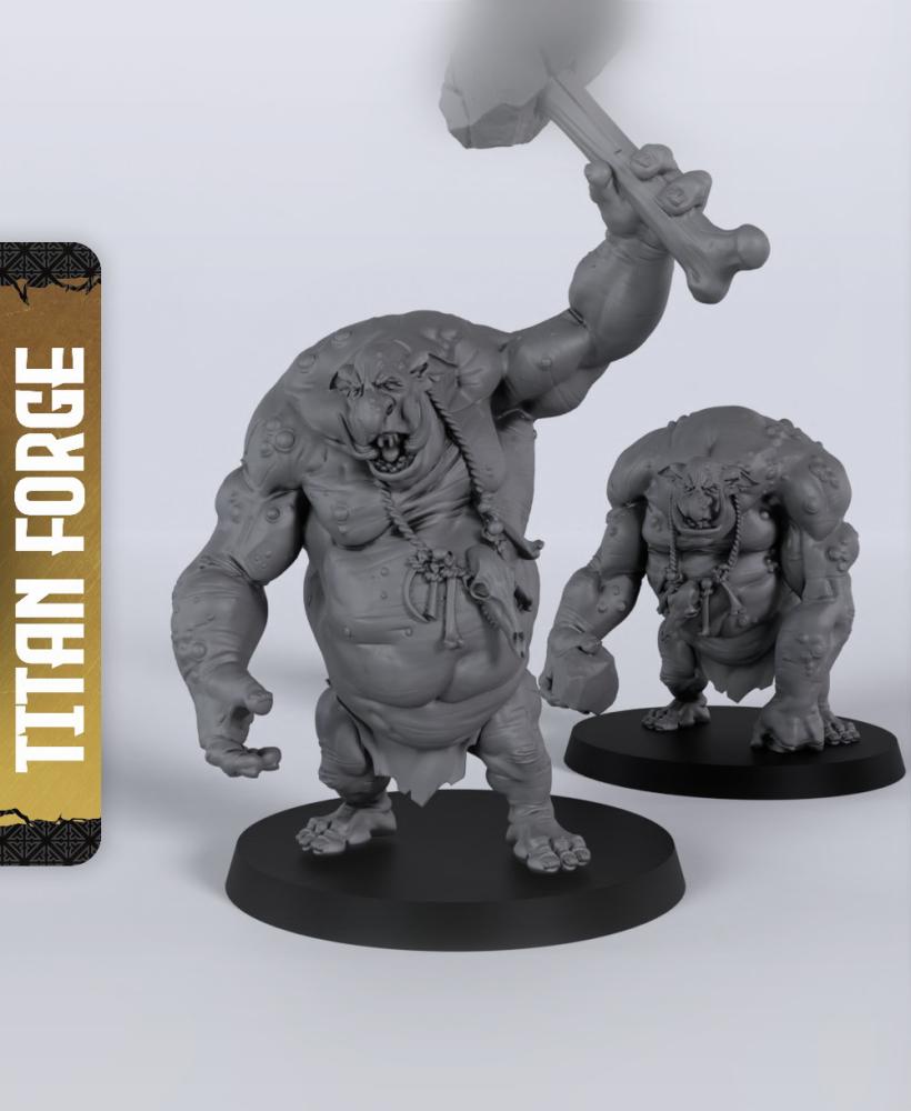 Trolls - With Free Dragon Warhammer - 5e DnD Inspired for RPG and Wargamers 3d model