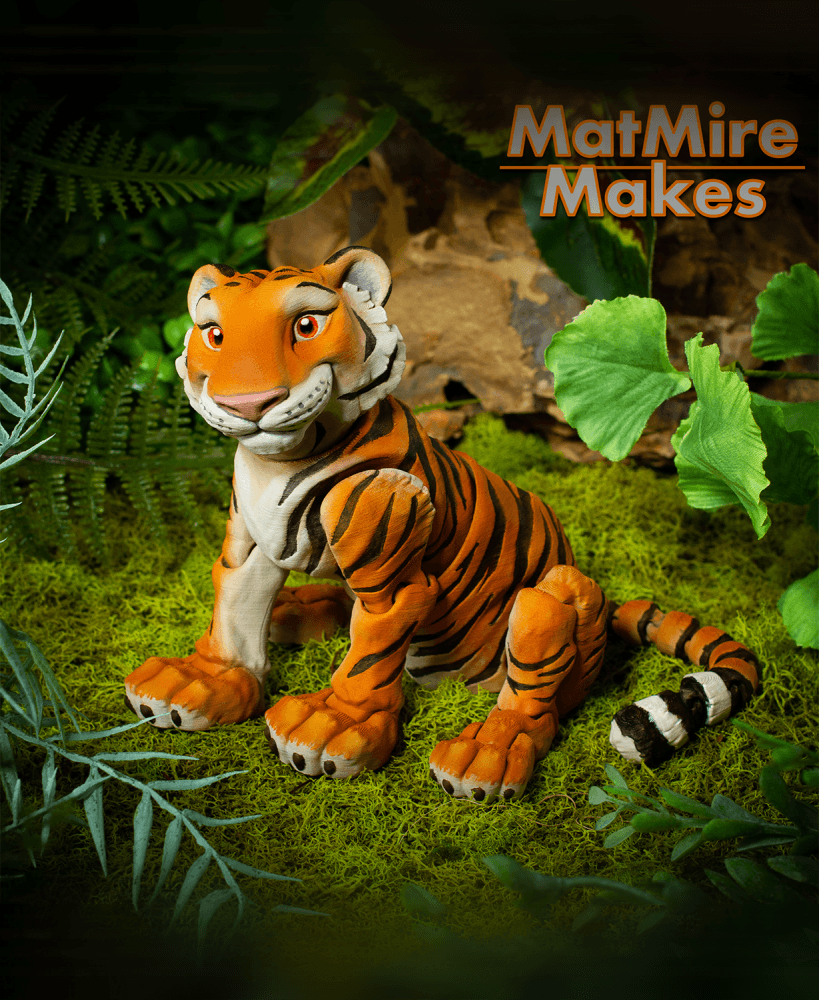 Tiger - Articulated Figure 3d model