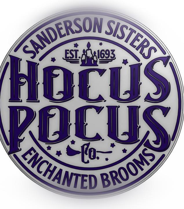 Hocus Pocus Wall Art 3d model