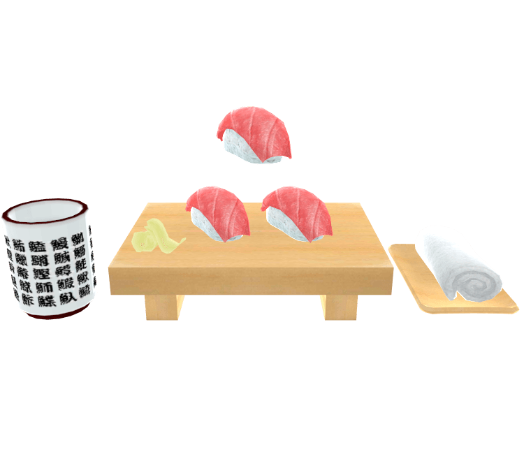 Roulette Sushi 3d model