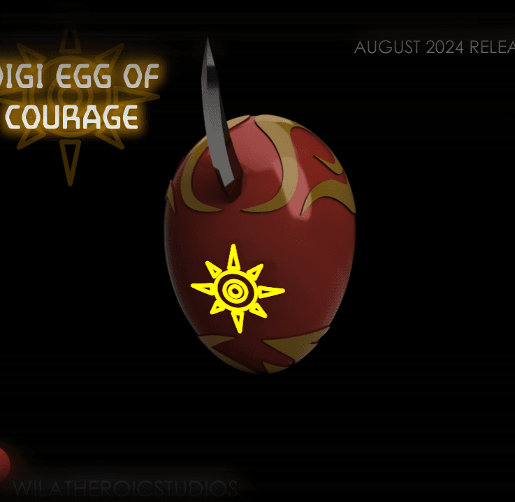 Digi Egg of Courage Prop 3d model