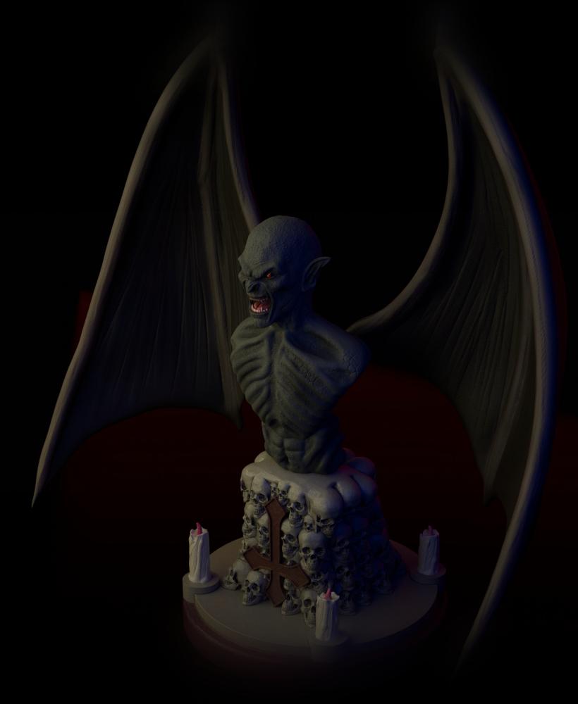 Vampire Bust Fan art 3d model