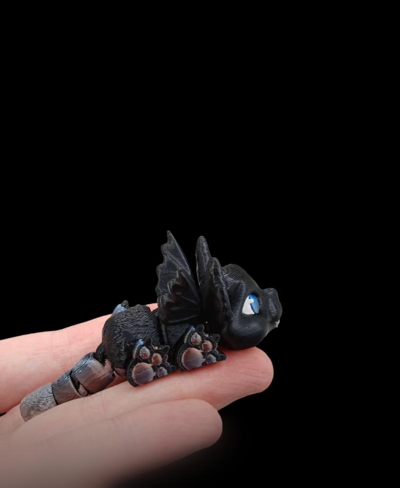 Baby Bat Cat and Kitten 3d model