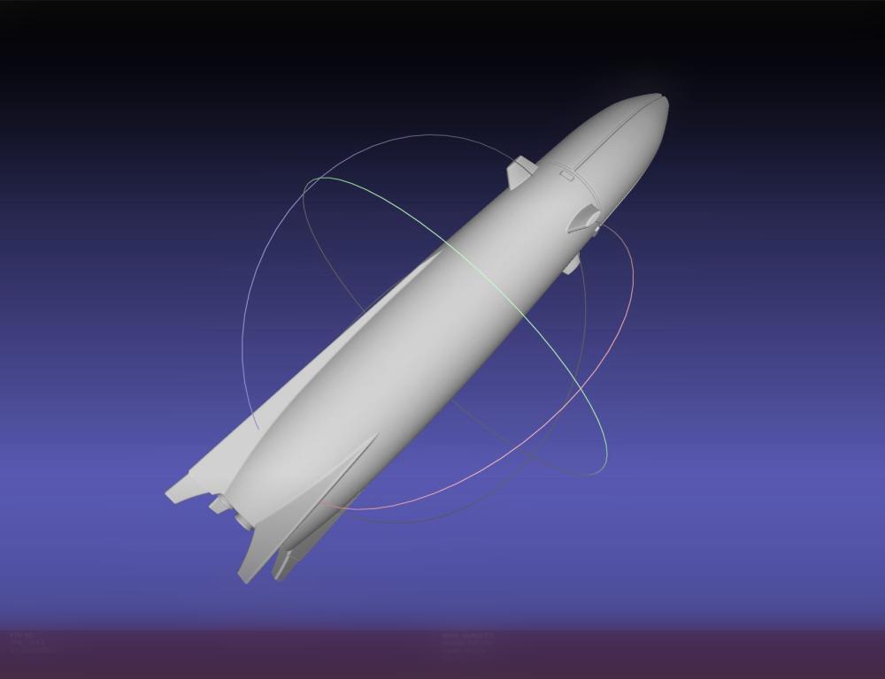 Rocket Labs Neutron Rocket Printable Miniature 3d model