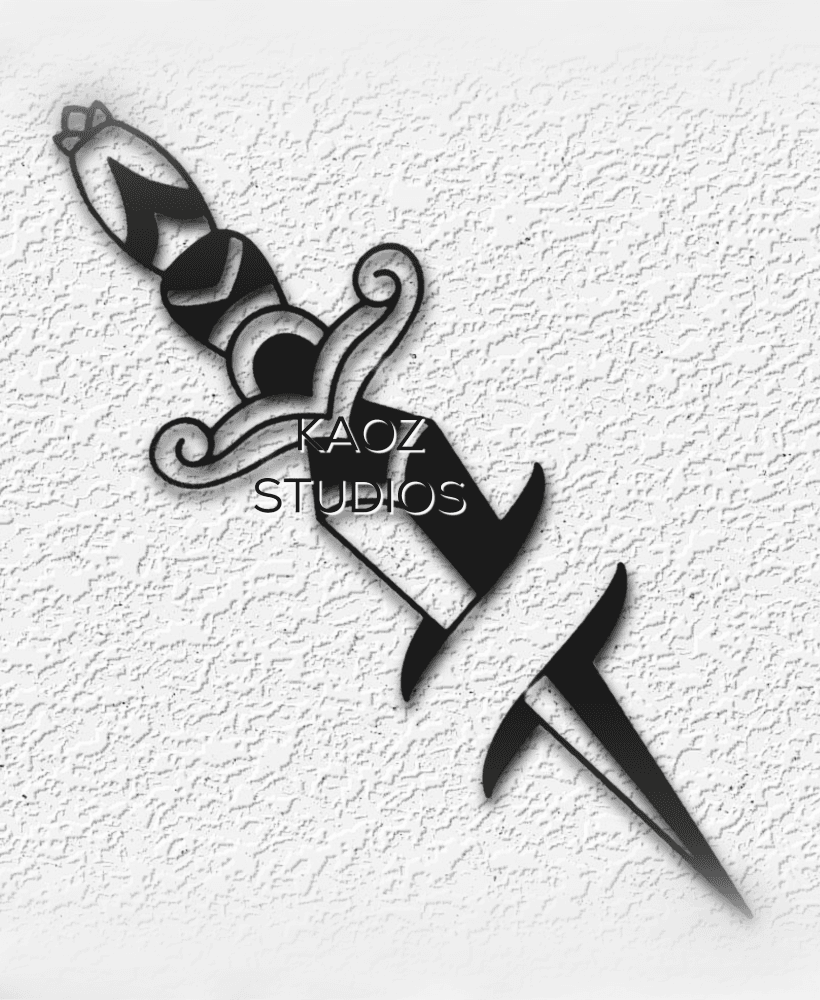 Dagger wall art knife decor fantasy decoration 3d model