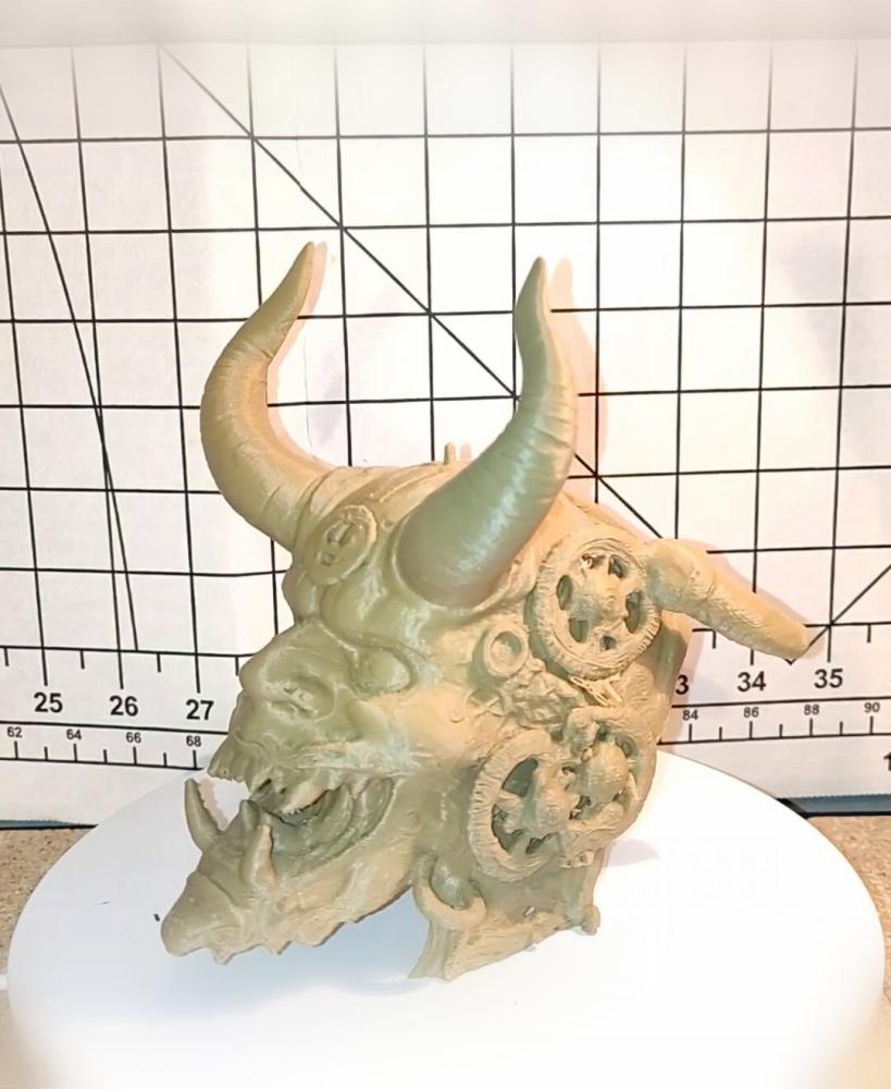 Halloween Freebie - Steampunk Oni Mask 3d model