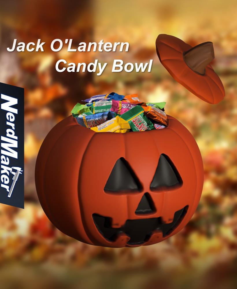 Jack O'Lantern Candy Bowl 3d model