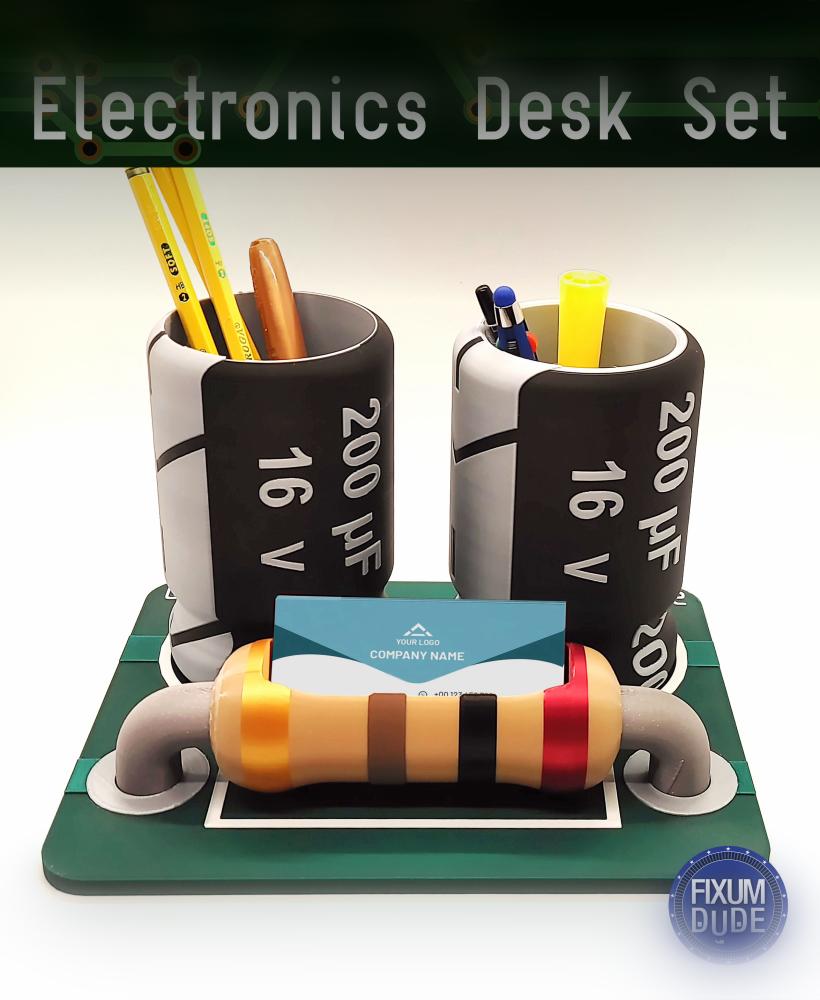 Electronics Desk Set 3d model