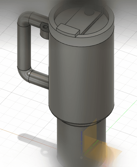 Stanley Tumbler Keychain 3d model