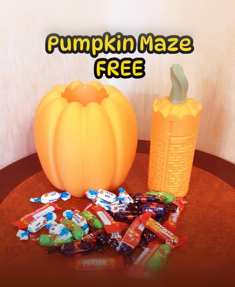 Pumpkin Maze - solve for candy! 3d model