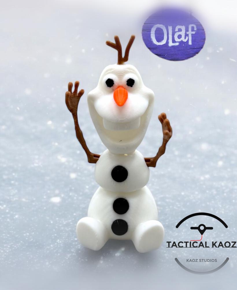 Olaf Flexy Snow Man from Frozen Pose & Wiggle 3d model