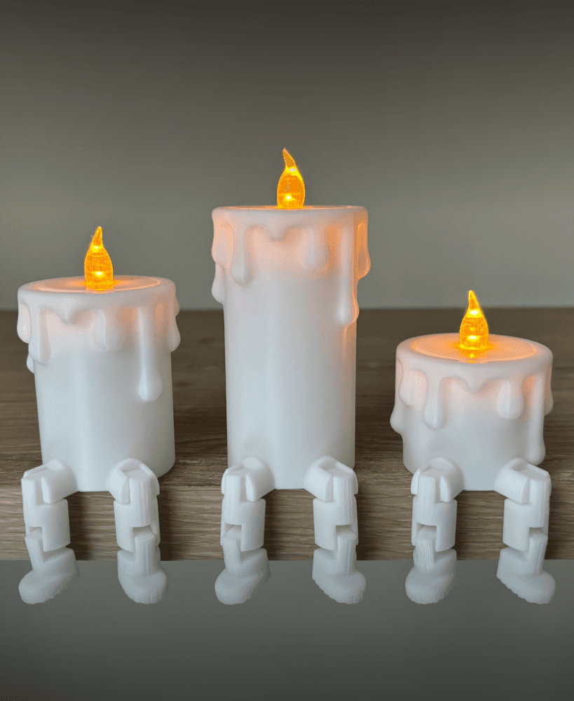 Articulated Candle Set 3d model