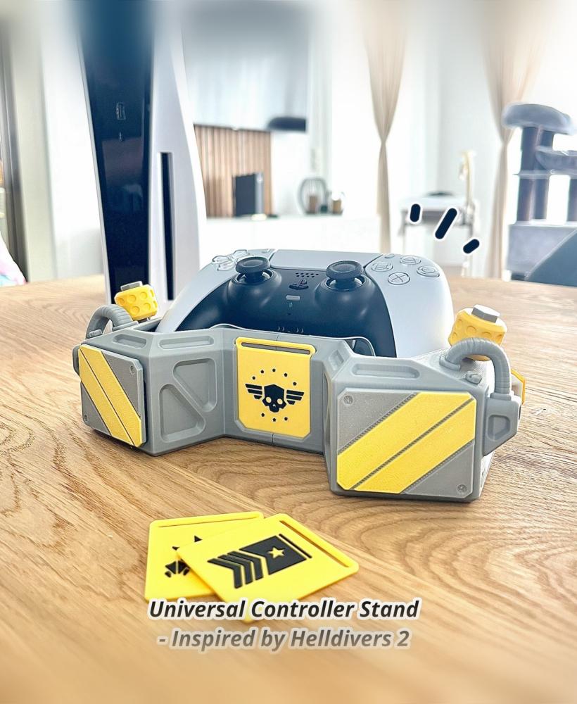 Universal Controller Stand - Inspired by "Helldivers 2" 3d model