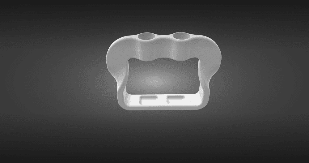 Twisted Tooth Brush Holder 3d model