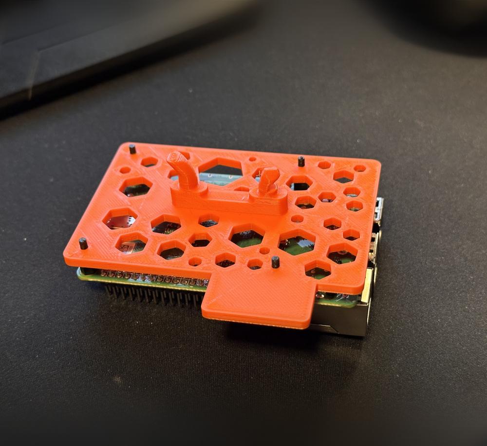 Raspberry Pi pegboard click mount 3d model