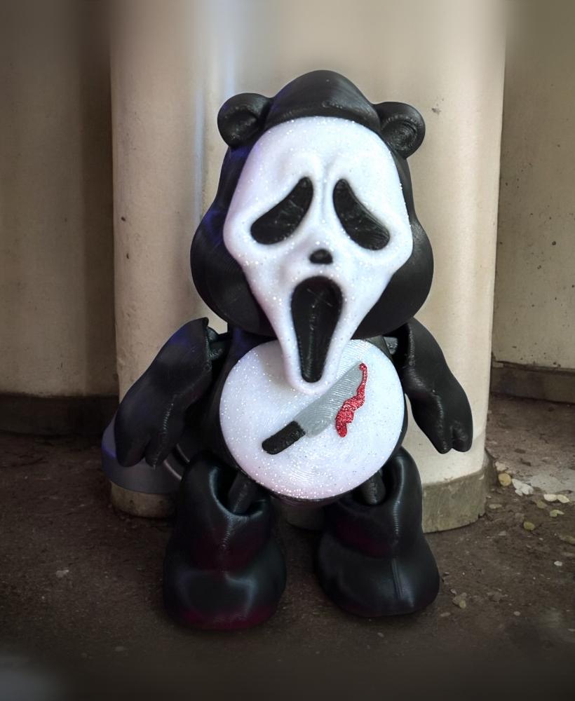 Ghost Face, Scream, Bear, Print in Place, Articulated, Ghost Face 3d model