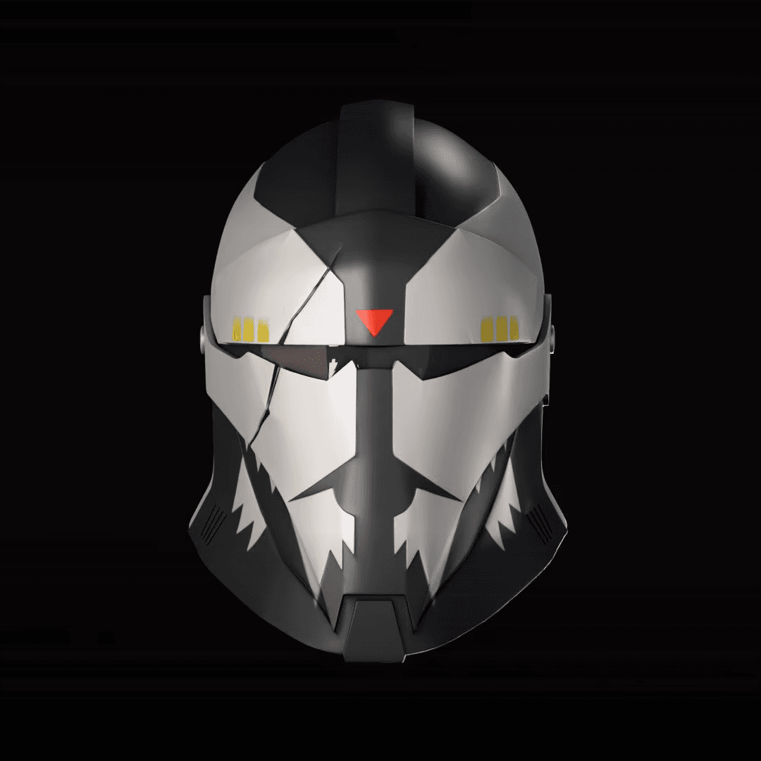 Star Wars Medieval Commander Wolffe Helmet Cosplay Stl 3d File 3d model