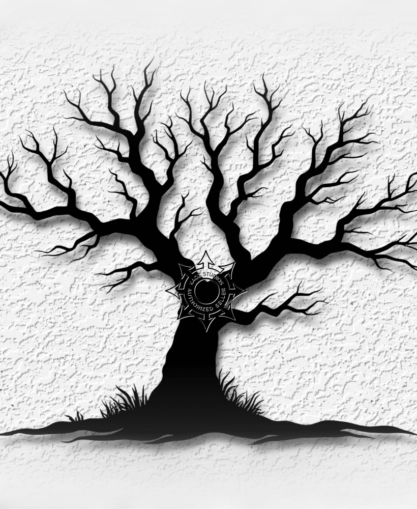 Haunted Tree wall art Halloween Forest decor 3d model