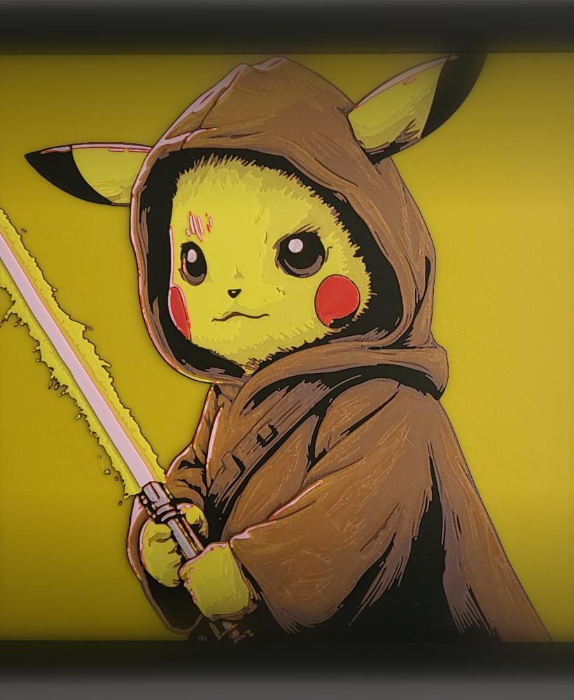 Jedi Pikachu 3d model