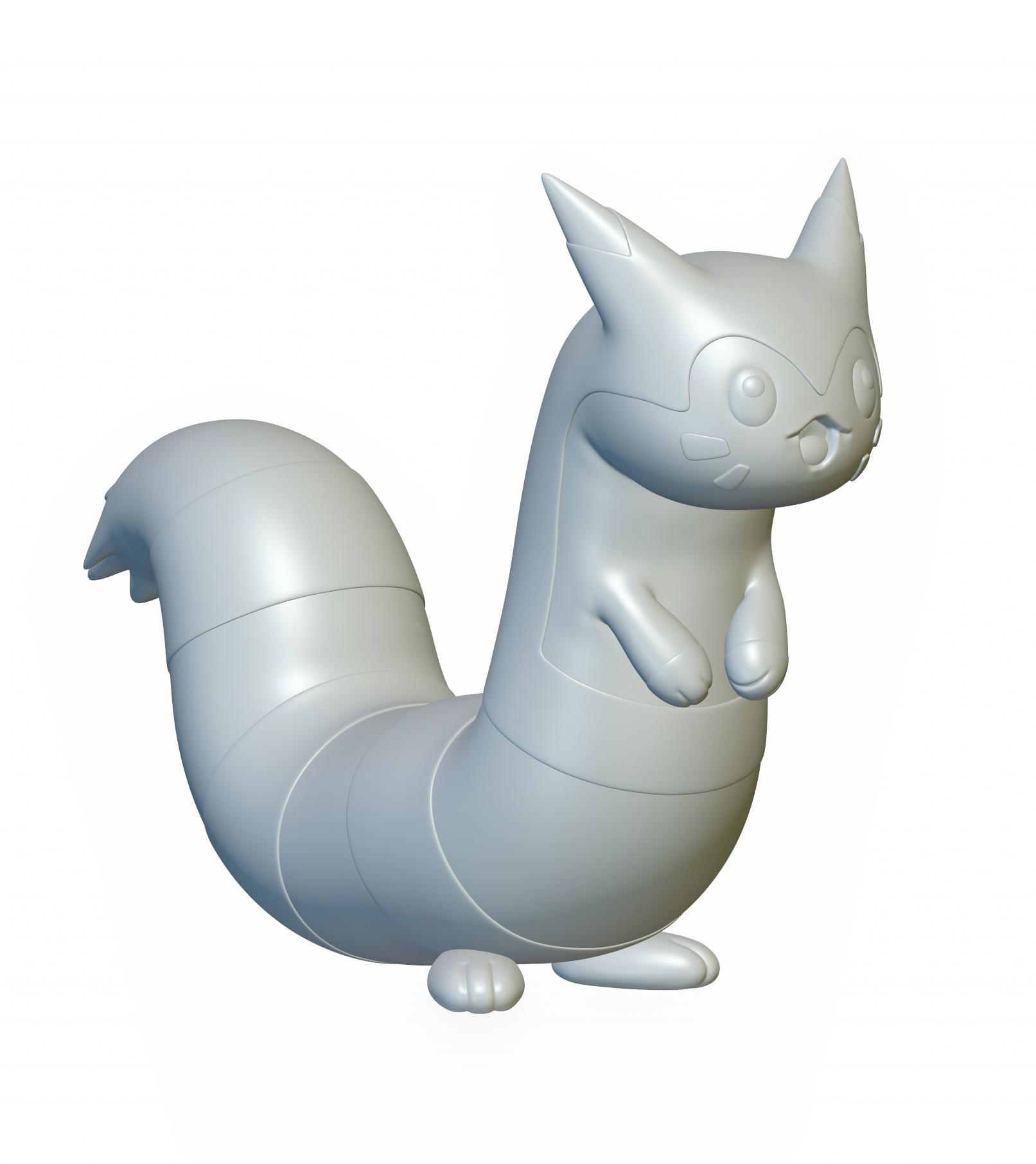 Pokemon Furret #162 - Optimized for 3D Printing 3d model