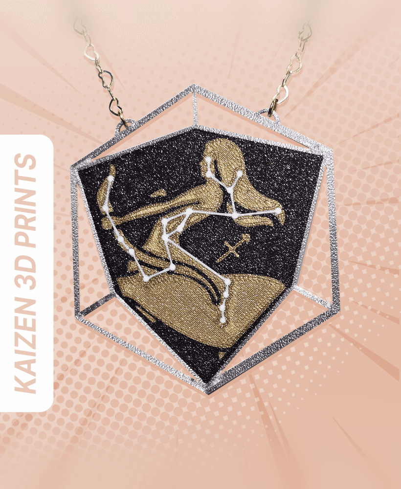 Sagittarius Astrology Pendant 3d model