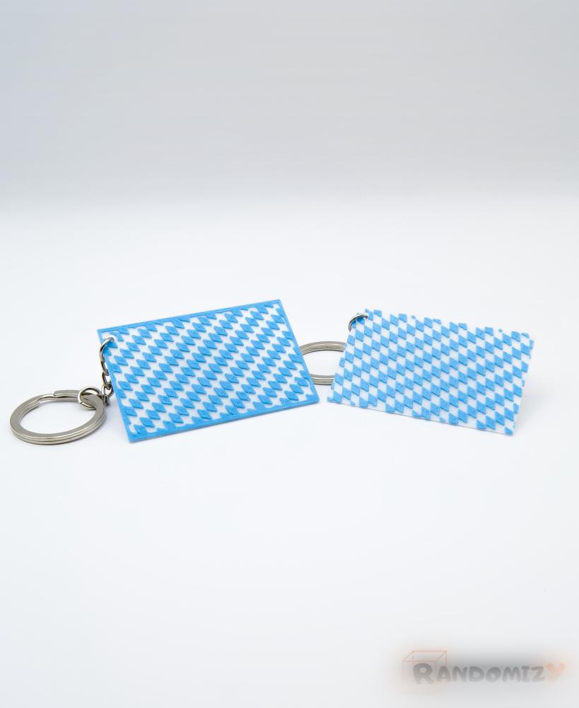 Bavarian Flag (Keychain) 3d model