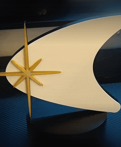 Atomic Era Boomerang Starburst Wall Decor 3d model